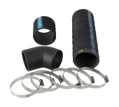 Колено выхлопа с патрубками вход 3" выход 3" наклон 45 VP, OSCO