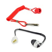 Кнопка аварийной остановки двигателя в сборе с чекой Sledex для Polaris