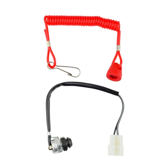 Кнопка аварийной остановки двигателя в сборе с чекой Sledex для Polaris