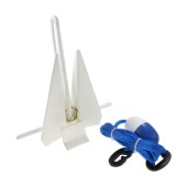 Якорь Дэнфорта 3 кг в пластиковой оболочке с веревкой 4,4 м и поплавком Якорь Дэнфорта 3 кг в пластиковой оболочке с веревкой 4,4 м и поплавком