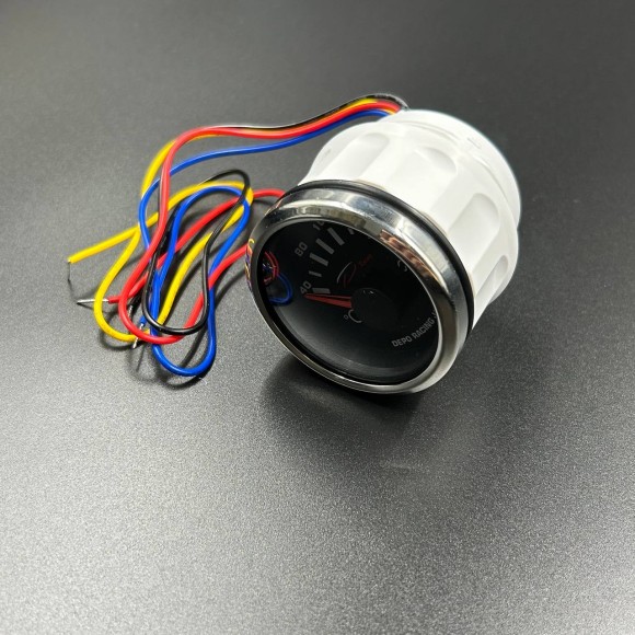 Указатель температуры воды (д.52мм; черный, хромированный ободок) (DEPO) Указатель температуры воды (д.52мм; черный, хромированный ободок) (DEPO)