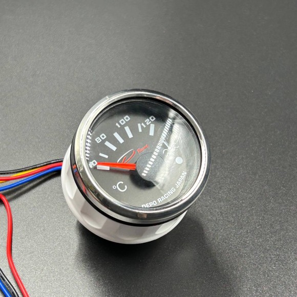 Указатель температуры воды (д.52мм; черный, хромированный ободок) (DEPO) Указатель температуры воды (д.52мм; черный, хромированный ободок) (DEPO)