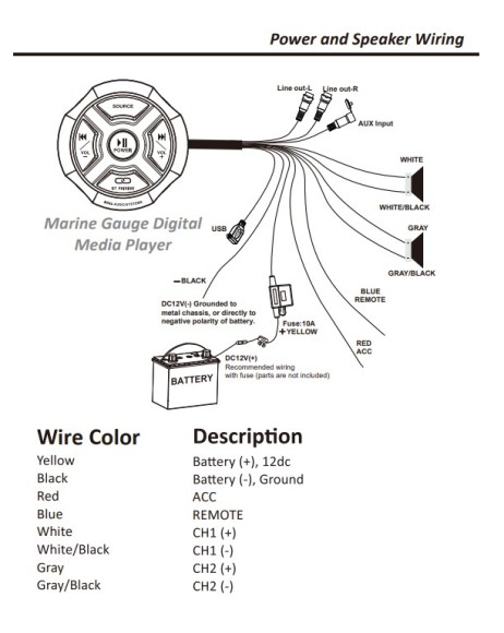 Морская аудиосистема BOSS MG150T.4 (комплект2)