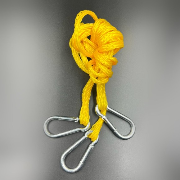 Трос буксировочный V-образный нейлоновый с карабинами (KINETIX)