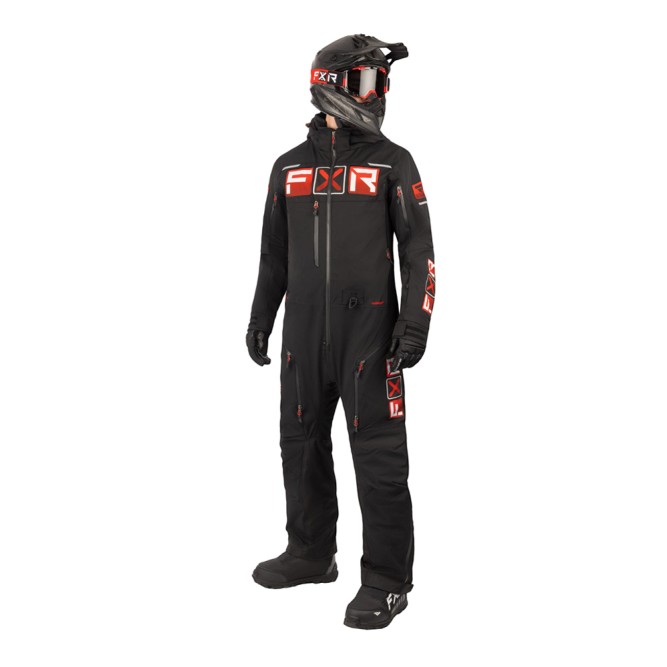 Комбинезон FXR Maverick F.A.S.T. с утеплителем Black/Red, L