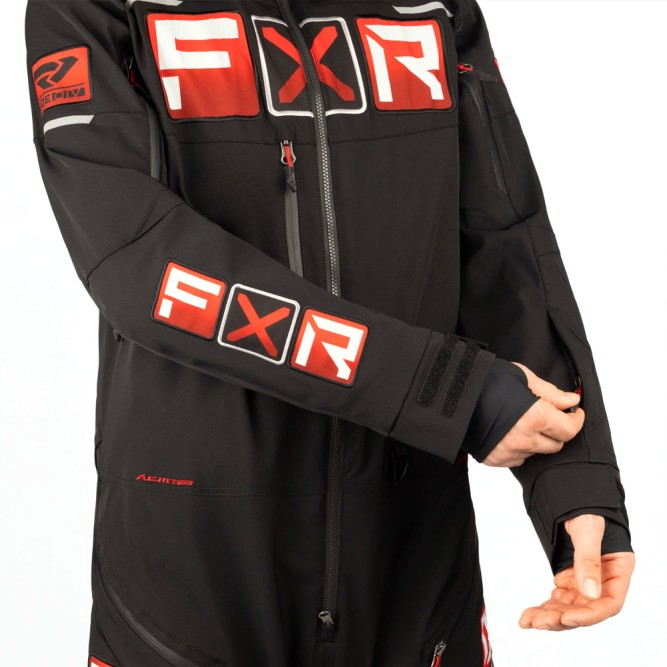 Комбинезон FXR Maverick F.A.S.T. с утеплителем Black/Red, L
