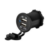 Разъем USB Skipper 5В 3.1A, врезной, без панели Разъем USB Skipper 5В 3.1A, врезной, без панели