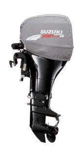 Чехол на капот Suzuki DF25V twin, стояночный, серый, уценённый Чехол на капот Suzuki DF25V twin, стояночный, серый, уценённый