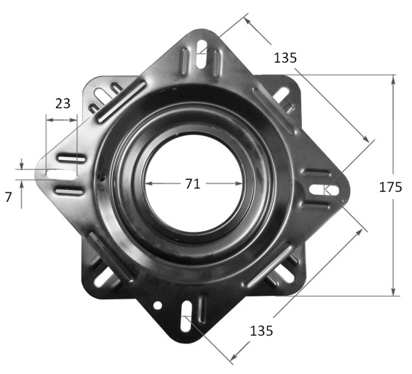 Основание под сиденье, вращающееся