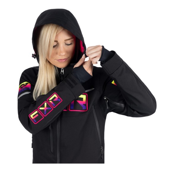 Комбинезон FXR Maverick F.A.S.T. с утеплителем Black/Neon Fusion, 4