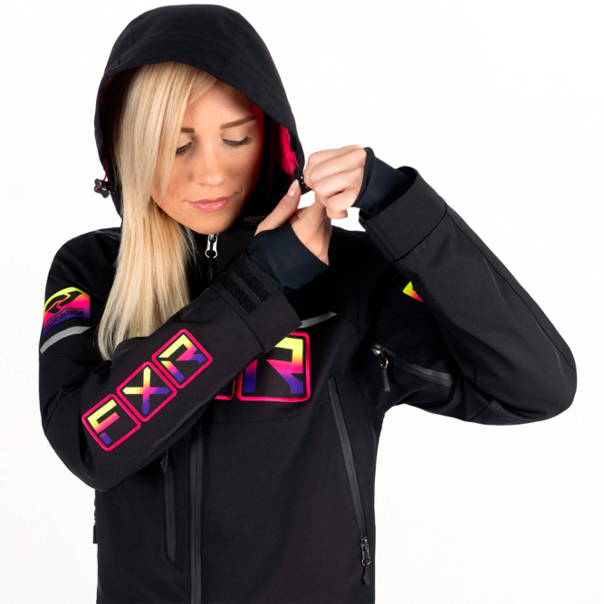 Комбинезон FXR Maverick F.A.S.T. с утеплителем Black/Neon Fusion, 4