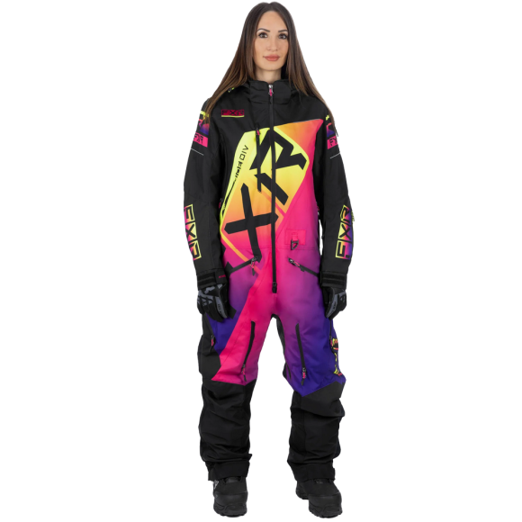 Комбинезон FXR CX без утеплителя Black/Neon Fusion, 14