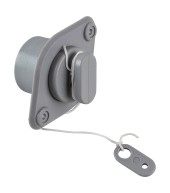 Клапан сливной для лодки ПВХ, с пробкой, серый Клапан сливной для лодки ПВХ, с пробкой, серый