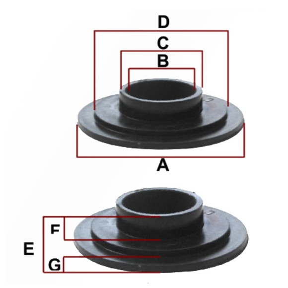 Втулка пластмассовая для катка 04-116-50