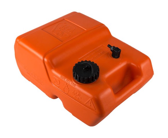 Бак топливный переносной без указателя уровня в комплекте с переходником "елочка", 12 л