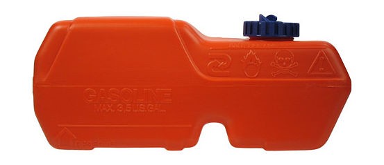 Бак топливный переносной без указателя уровня в комплекте с переходником "елочка", 12 л