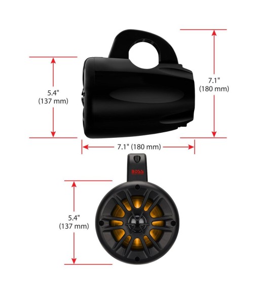 Морская акустика на таргу BOSS BPS4B, MRWT40RGB.4 Морская акустика на таргу BOSS BPS4B, MRWT40RGB.4