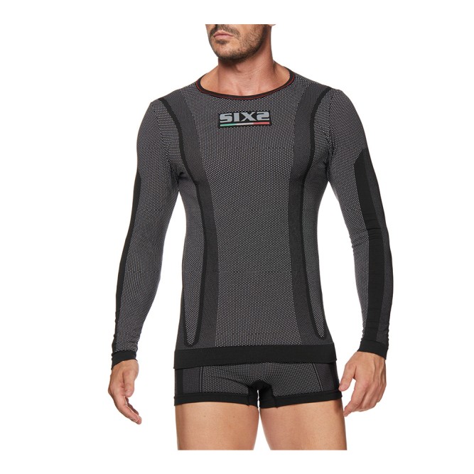 Термокофта SIXS TS2W с утеплителем Black Carbon, XS
