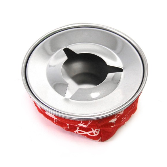 Пепельница ветрозащищенная SUNFINE красная, 107 мм