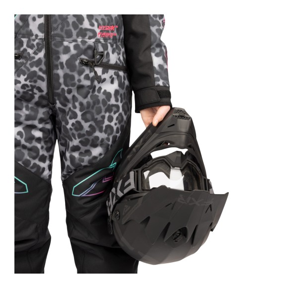 Детский комбинезон FXR CX с утеплителем Black Cheetah/Mint-Electric Pink, 4 Детский комбинезон FXR CX с утеплителем Black Cheetah/Mint-Electric Pink, 4