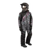 Детский комбинезон FXR CX с утеплителем Black Cheetah/Mint-Electric Pink, 4