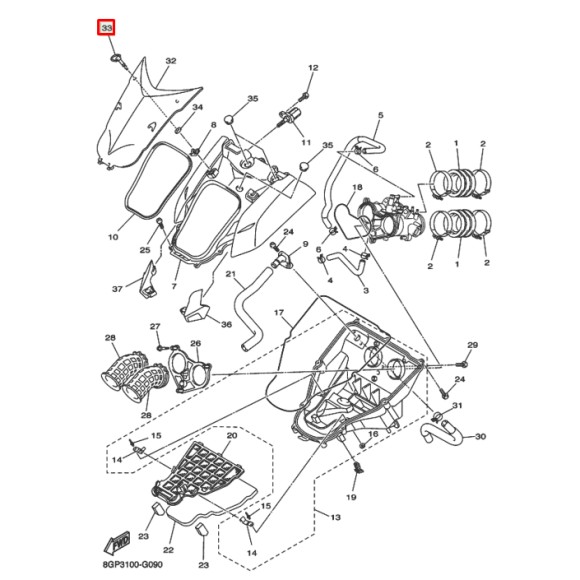 Крепление Капота снегоход Yamaha RS10/PZ50/FX10 (Venture, Nytro, Phazer, Apex) (Yamaha) Крепление Капота снегоход Yamaha RS10/PZ50/FX10 (Venture, Nytro, Phazer, Apex) (Yamaha)
