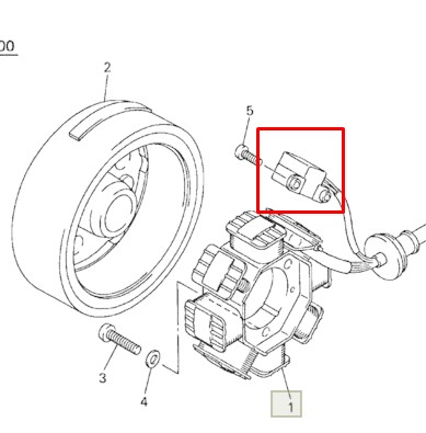 Датчик Холла Для Yamaha (8CH-85510-01-00; 8CH-85510-02-00) (KINETIX) Датчик Холла Для Yamaha (8CH-85510-01-00; 8CH-85510-02-00) (KINETIX)