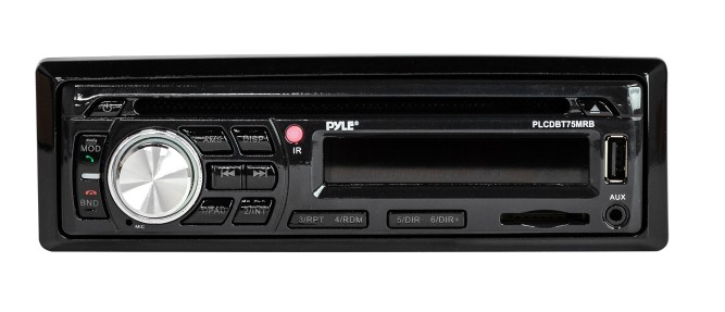 Морская магнитола 1DIN PYLE PLCDBT75MRB, комплект