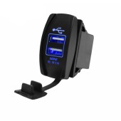 Разъем USB Skipper 5В 3.1A, в гнездо для кнопки 37.2x21.2
