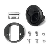 Замок потайной SUNFINE 61x35мм без ключей, черный пластик Замок потайной SUNFINE 61x35мм без ключей, черный пластик