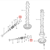 Шайба регулировочная клапанов SUZUKI DF40-60A (T:2.20) (Suzuki)