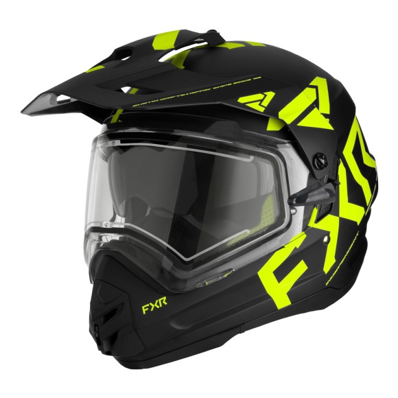 Шлем FXR Torque X Team с подогревом Black/Hi Vis, L