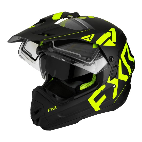 Шлем FXR Torque X Team с подогревом Black/Hi Vis, L