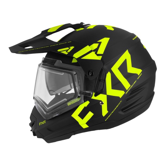 Шлем FXR Torque X Team с подогревом Black/Hi Vis, L