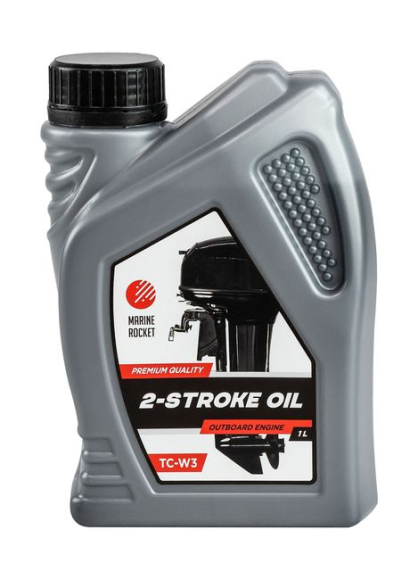 Масло 2-тактное минеральное TC-W3 Marine Rocket 1 л.