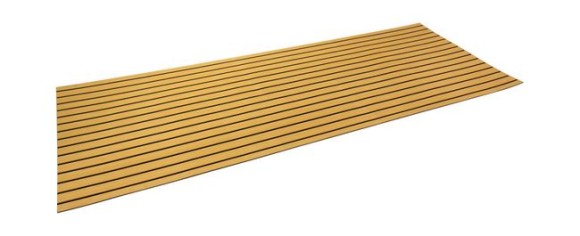 Покрытие палубное EVA, 2400х900х6мм, самоклеящееся, золотисто-желтое, тип "A", упаковка 2 листа, Marine Rocket