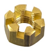 Гайка корончатая на гребной вал Tohatsu/Mercury 4-9.8, Omax