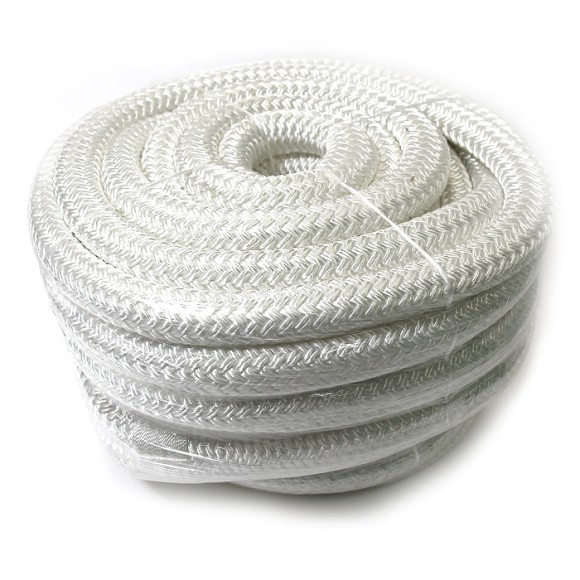 Плетеный швартовый трос c огоном 25мм*20м белый