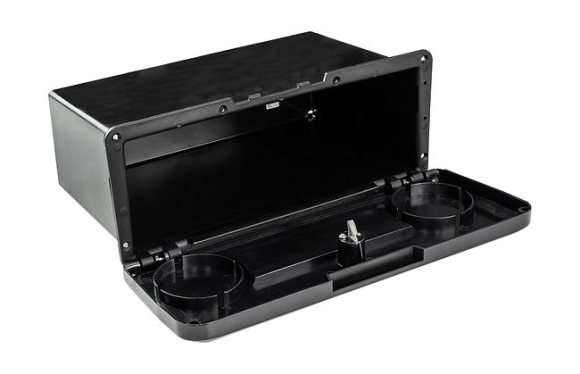 Ящик для мелочей врезной, с замком, черный Ящик для мелочей врезной, с замком, черный