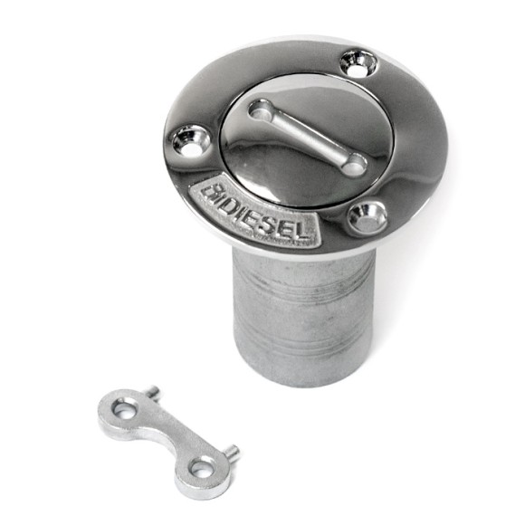 Горловина заливная SUNFINE 38мм прямая с ключом (Diesel), нержавеющая сталь Горловина заливная SUNFINE 38мм прямая с ключом (Diesel), нержавеющая сталь