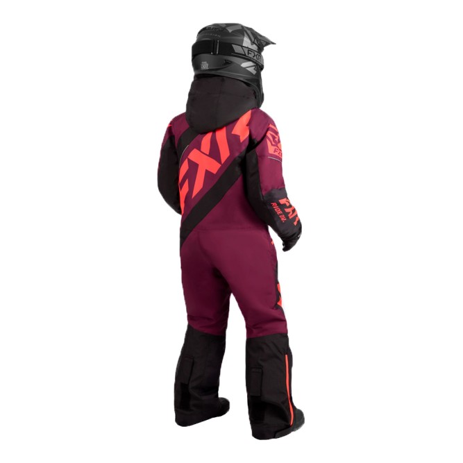 Детский комбинезон FXR CX с утеплителем Wine/Coral/Black, 4