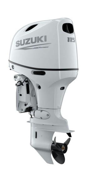 Мотор лодочный Suzuki DF115BTL CAN, белый