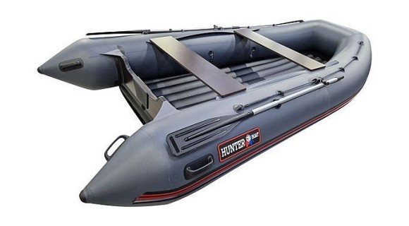Надувная лодка ПВХ, Хантер 360 А НДНД, серый
