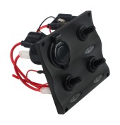 Панель переключателей 3шт с предохранителями постоянного тока