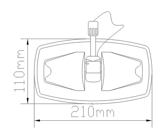 Уключина в сборе тип B, черная Уключина в сборе тип B, черная