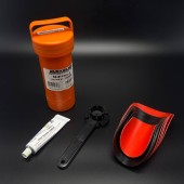 Ремкомплект для лодки ПВХ, красн/черн (Mercury/Quicksilver)