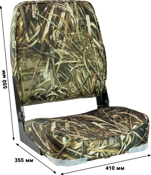 Кресло мягкое складное, высокая спинка, цвет камуфляж осень, Marine Rocket