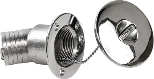 Горловина заливная для воды, угловая, под шланг 38 мм Marine Rocket