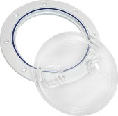 Лючок палубный 4", прозрачный