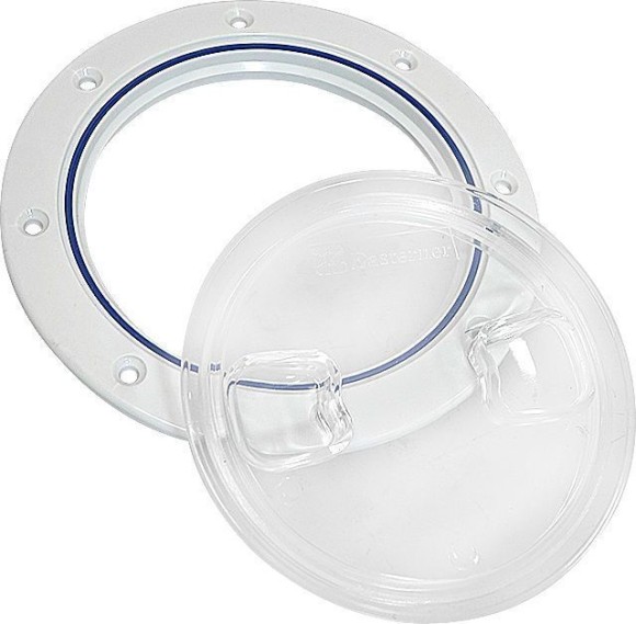 Лючок палубный 4", прозрачный